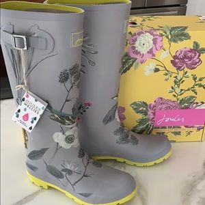Joules Rain Boots Wellies New in Box size 9 US